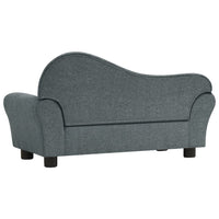 Thumbnail for Kindersofa Grau Stoff