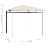 Thumbnail for Pavillon 3x3x2,7 m Taupe 180 g/m²