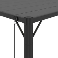 Thumbnail for Pavillon mit Lamellendach 3x4 m Anthrazit Stoff und Aluminium