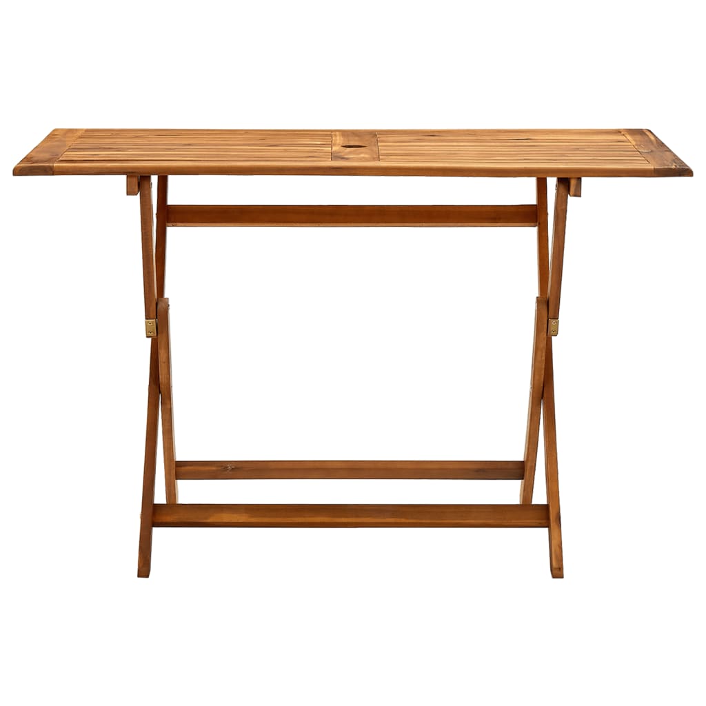 Klappbarer Gartentisch 120x70x75 cm Massivholz Akazie