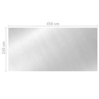 Thumbnail for Poolabdeckung Silbern 450x220 cm PE