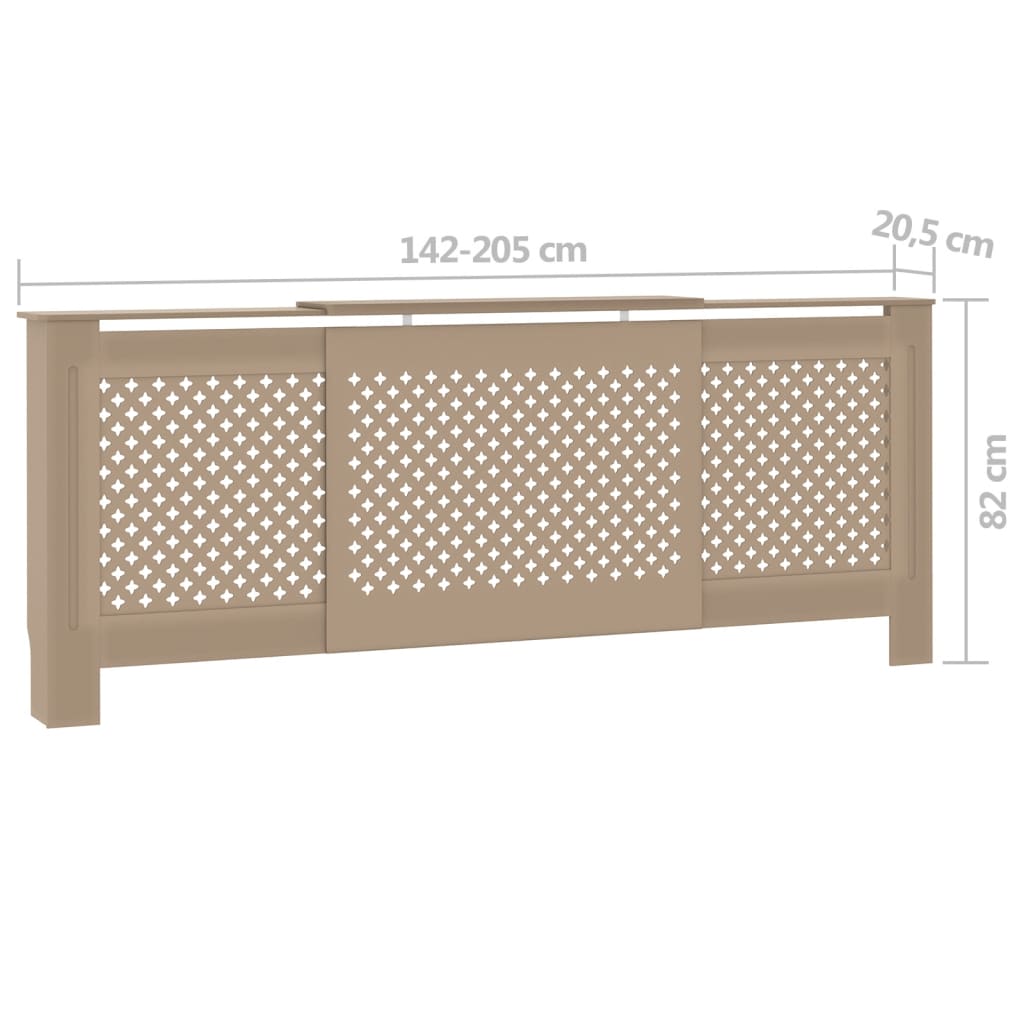 MDF Heizkörperverkleidung 205 cm