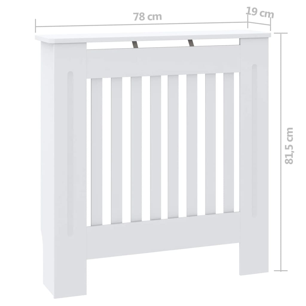 MDF Heizkörperverkleidung Weiß 78 cm