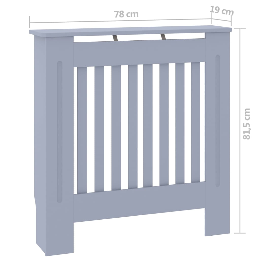MDF Heizkörperverkleidung Grau 78 cm