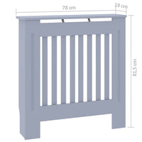 Thumbnail for MDF Heizkörperverkleidung Grau 78 cm