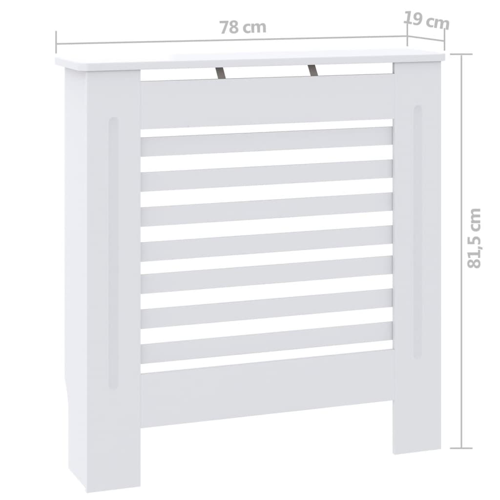 MDF Heizkörperverkleidung Weiß 78 cm