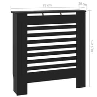 Thumbnail for MDF Heizkörperverkleidung Schwarz 78 cm
