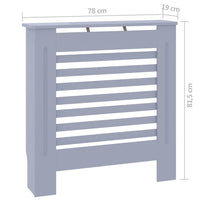 Thumbnail for MDF Heizkörperverkleidung Grau 78 cm