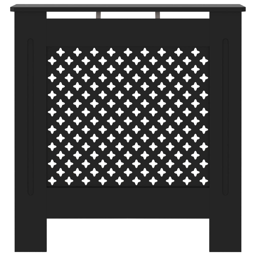MDF Heizkörperverkleidung Schwarz 78 cm