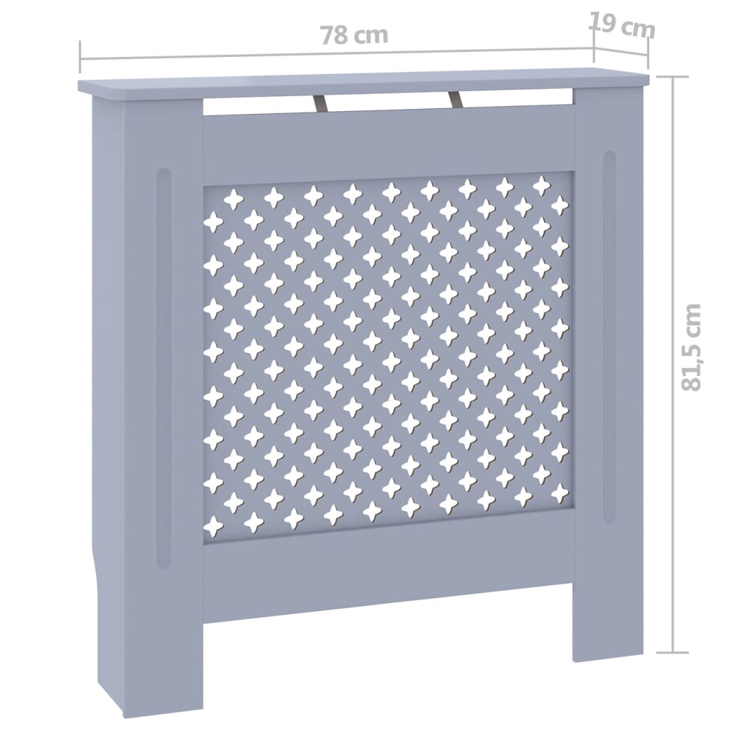MDF Heizkörperverkleidung Grau 78 cm