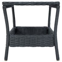 Thumbnail for Gartentisch Dunkelgrau 45x45x46,5 cm Poly Rattan