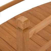 Thumbnail for Gartenbrücke 140x60x60 cm Massivholz Tanne