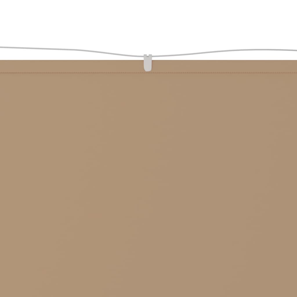 Senkrechtmarkise Taupe 60x600 cm Oxford-Gewebe
