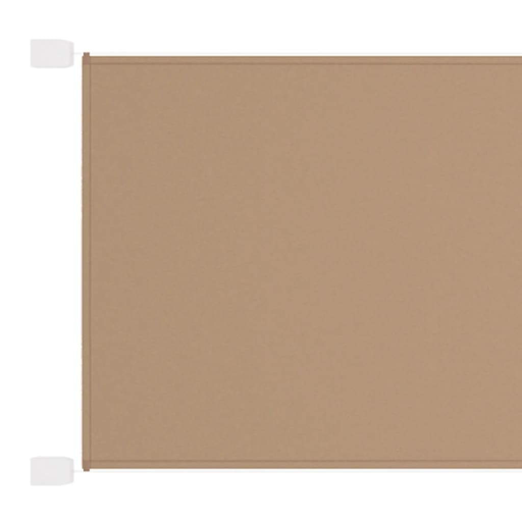 Senkrechtmarkise Taupe 250x270 cm Oxford-Gewebe