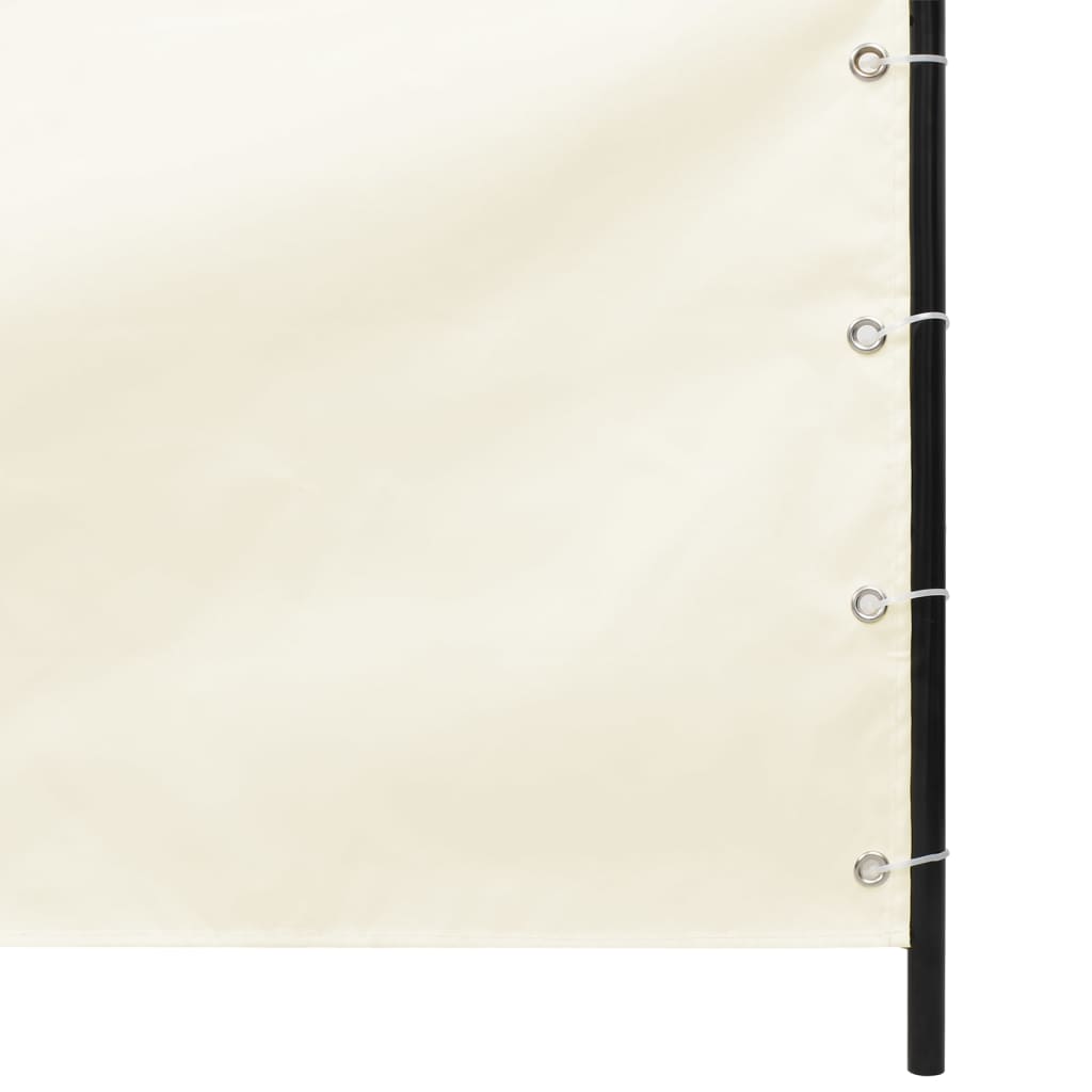 Balkon-Sichtschutz Creme 100x240 cm Oxford-Gewebe