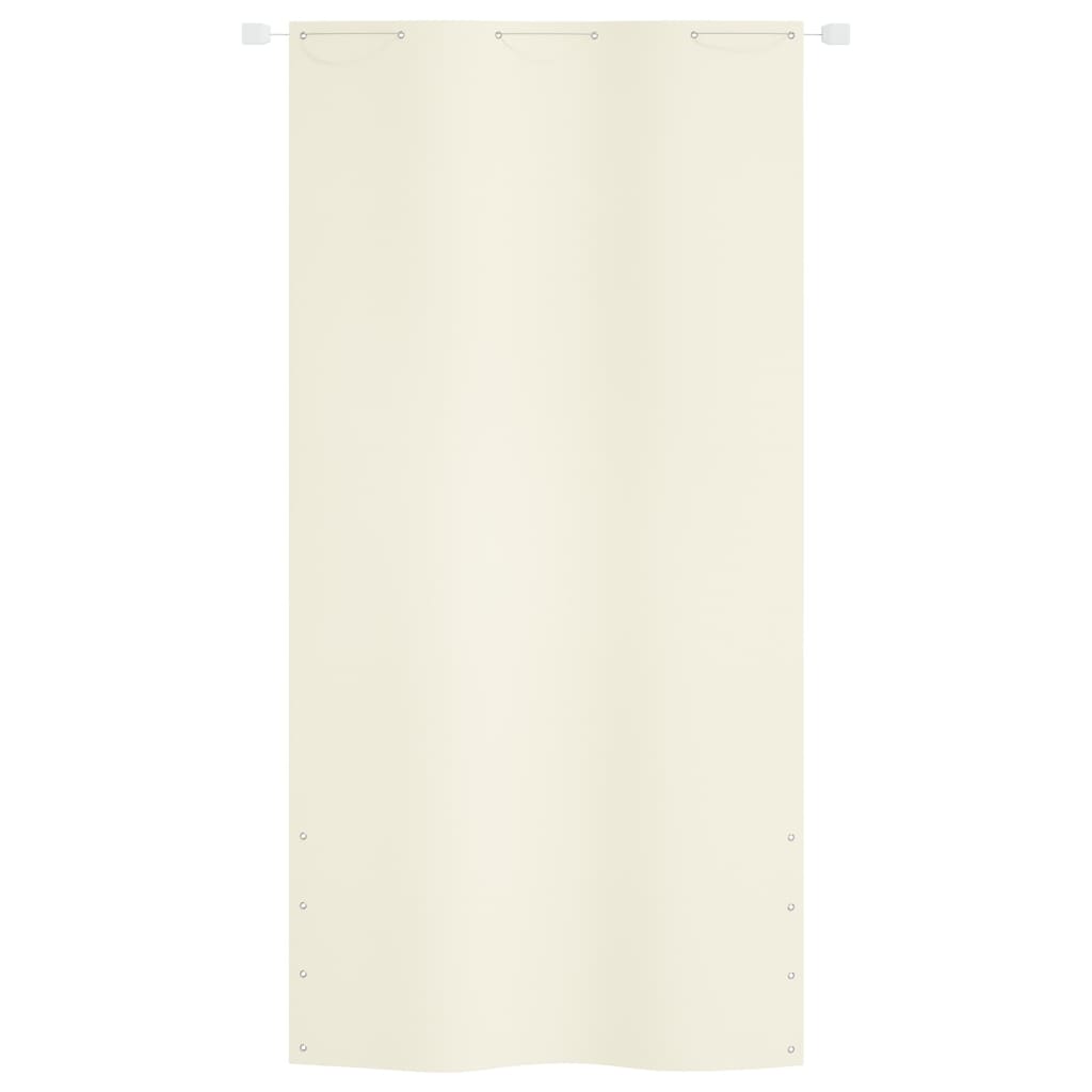 Balkon-Sichtschutz Creme 120x240 cm Oxford-Gewebe