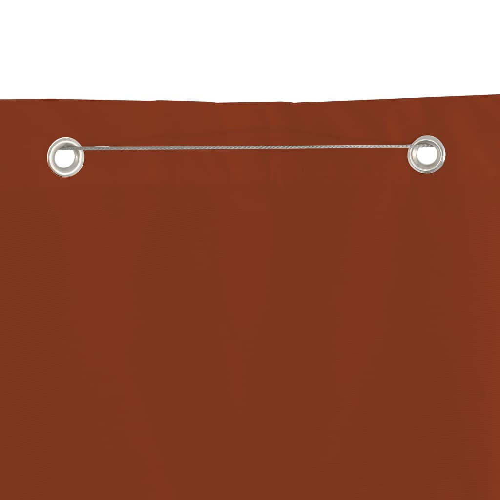 Balkon-Sichtschutz Terrakottarot 160x240 cm Oxford-Gewebe