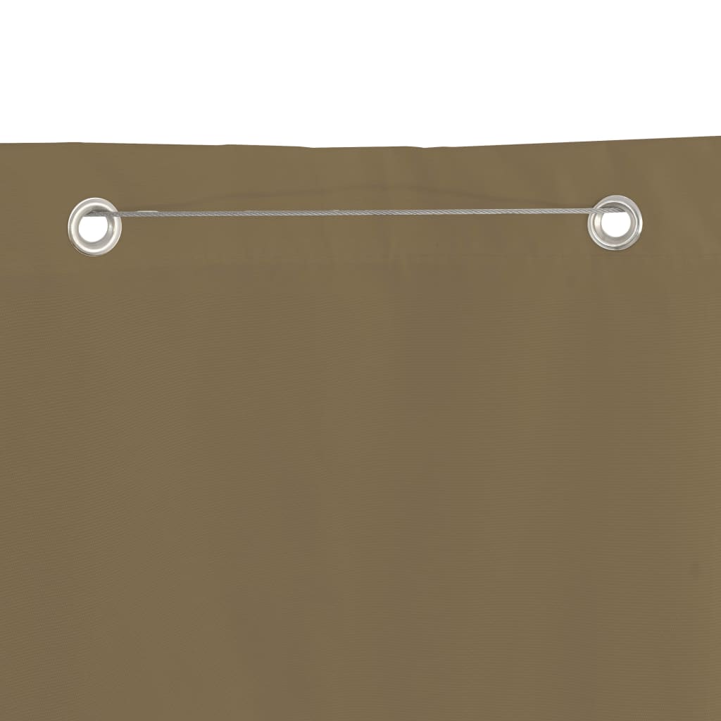 Balkon-Sichtschutz Taupe 80x240 cm Oxford-Gewebe