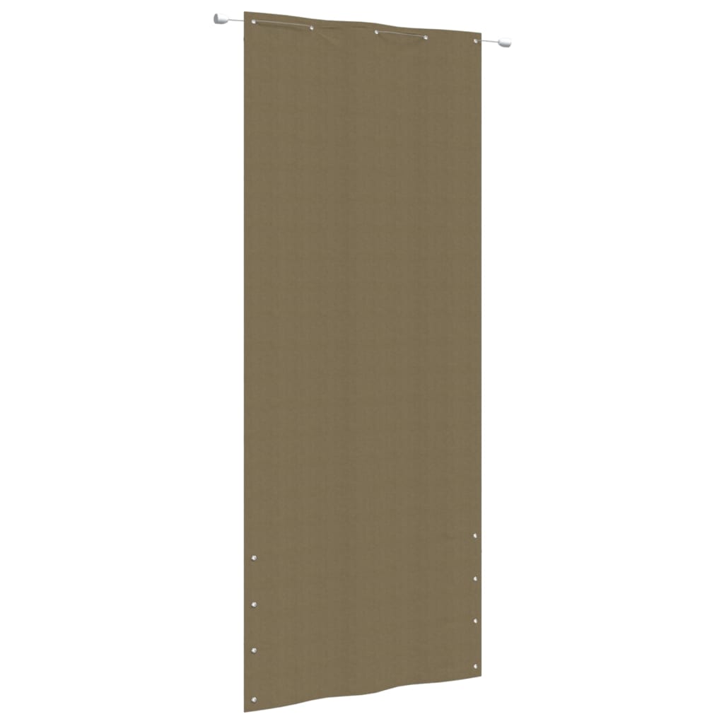 Balkon-Sichtschutz Taupe 100x240 cm Oxford-Gewebe
