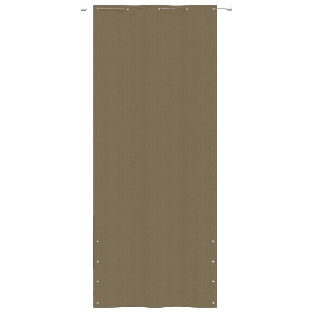 Balkon-Sichtschutz Taupe 100x240 cm Oxford-Gewebe