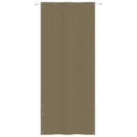 Thumbnail for Balkon-Sichtschutz Taupe 100x240 cm Oxford-Gewebe