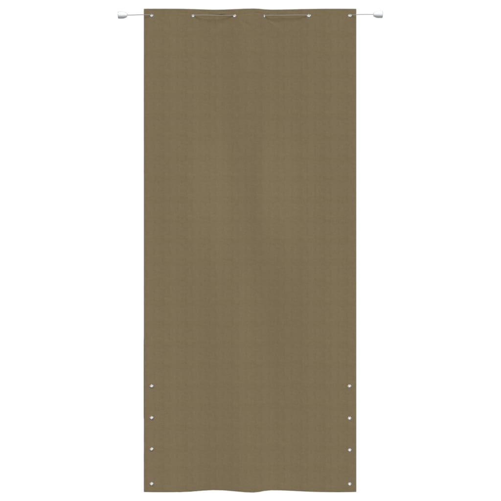 Balkon-Sichtschutz Taupe 120x240 cm Oxford-Gewebe