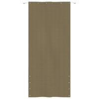 Thumbnail for Balkon-Sichtschutz Taupe 120x240 cm Oxford-Gewebe