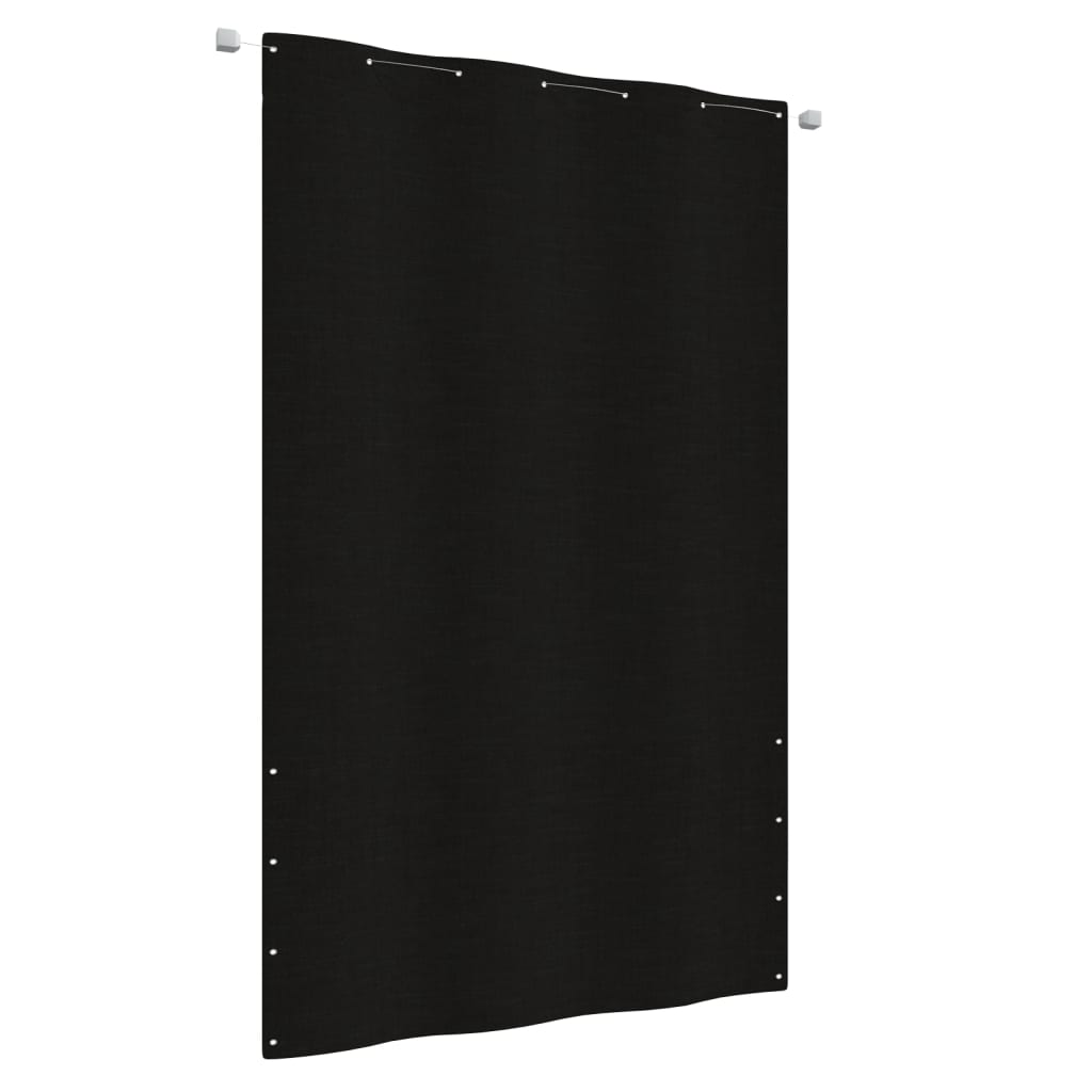 Balkon-Sichtschutz Schwarz 140x240 cm Oxford-Gewebe