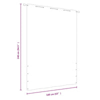 Thumbnail for Balkon-Sichtschutz Schwarz 160x240 cm Oxford-Gewebe