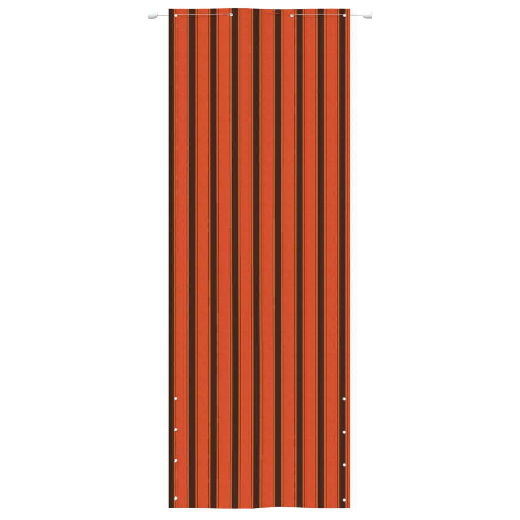 Balkon-Sichtschutz Orange und Braun 80x240 cm Oxford-Gewebe