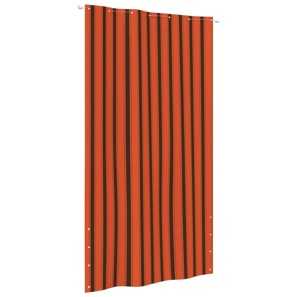 Balkon-Sichtschutz Orange und Braun 140x240 cm Oxford-Gewebe