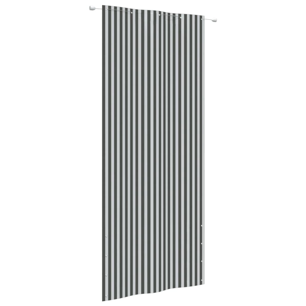 Balkon-Sichtschutz Anthrazit und Weiß 100x240 cm Oxford-Gewebe