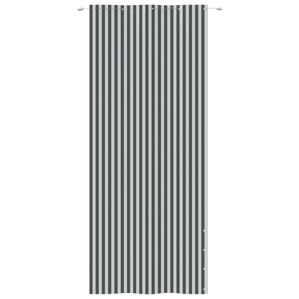 Balkon-Sichtschutz Anthrazit und Weiß 100x240 cm Oxford-Gewebe