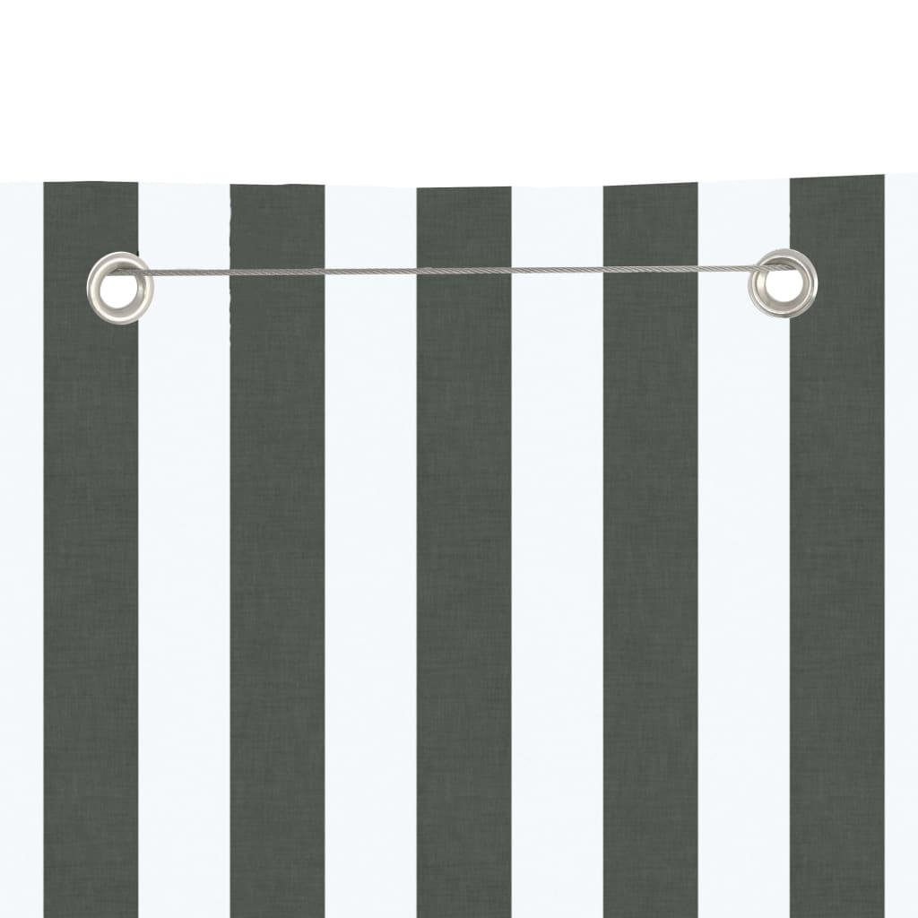 Balkon-Sichtschutz Anthrazit und Weiß 100x240 cm Oxford-Gewebe
