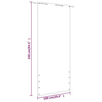 Thumbnail for Balkon-Sichtschutz Anthrazit und Weiß 100x240 cm Oxford-Gewebe