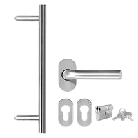 Thumbnail for Haustür Aluminium und PVC Weiß 100x200 cm