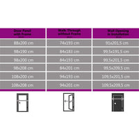 Thumbnail for Haustür Aluminium und PVC Weiß 100x210 cm