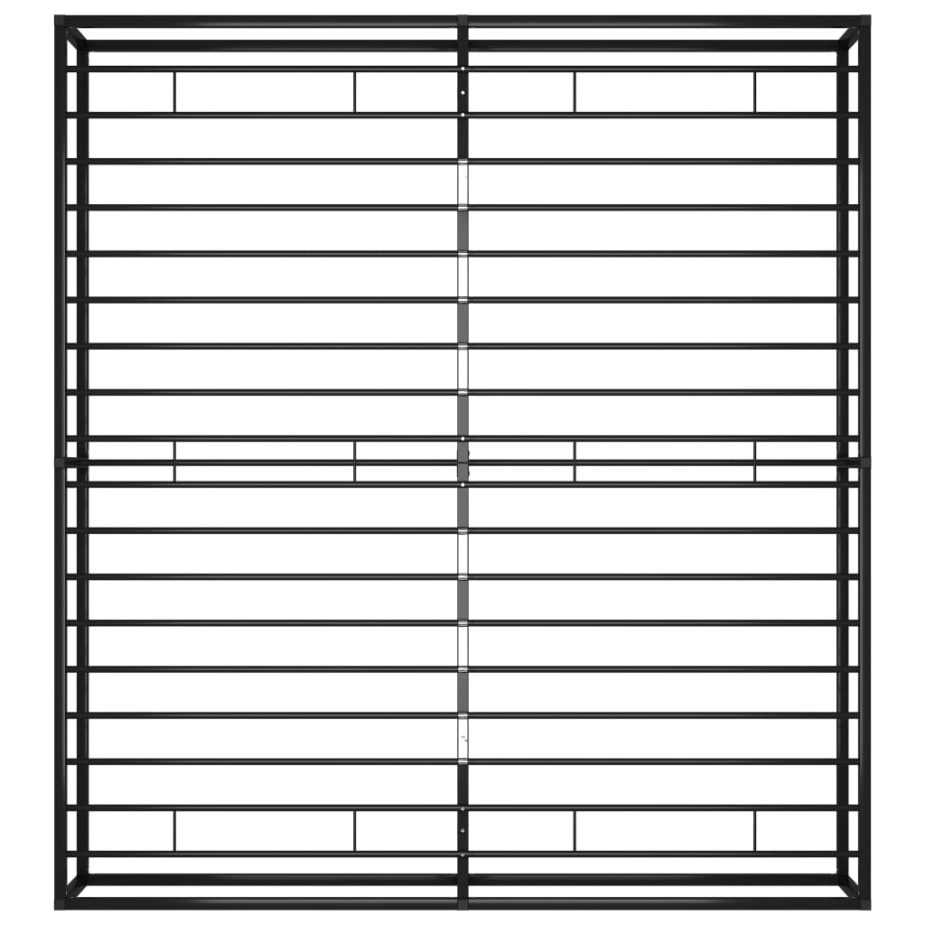 Bettgestell Schwarz Metall 160x200 cm
