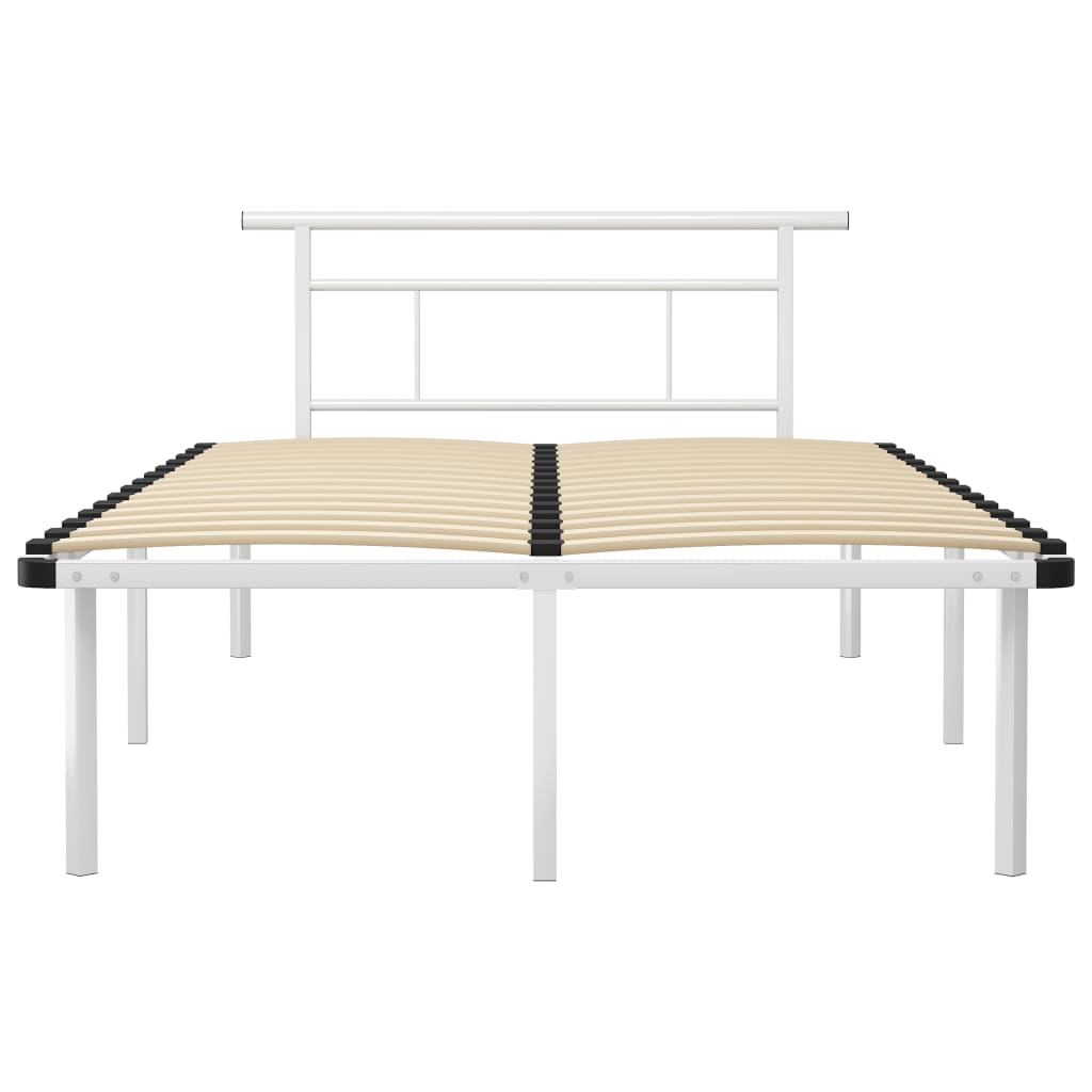 Bettgestell Weiß Metall 120x200 cm