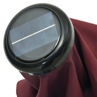 Thumbnail for Sonnenschirm mit LED-Leuchten und Stahlmast 300 cm Bordeauxrot