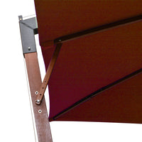 Thumbnail for Ampelschirm mit Mast Terracotta-Rot 3x3 m Massivholz Tanne