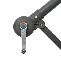 Thumbnail for Ampelschirm mit LED-Leuchten und Stahlmast Weinrot