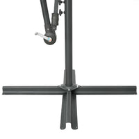 Thumbnail for Ampelschirm mit LED-Leuchten und Stahlmast Terrakottarot