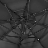 Thumbnail for Sonnenschirm mit Aluminium-Mast 4-lagig Anthrazit 3x3 m