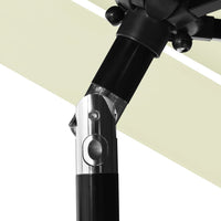 Thumbnail for Sonnenschirm mit Aluminium-Mast 3-lagig Sandfarben 2,5 m