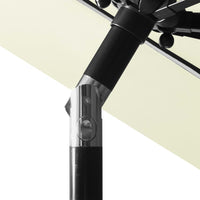 Thumbnail for Sonnenschirm mit Aluminium-Mast 3-lagig Sandfarben 3 m
