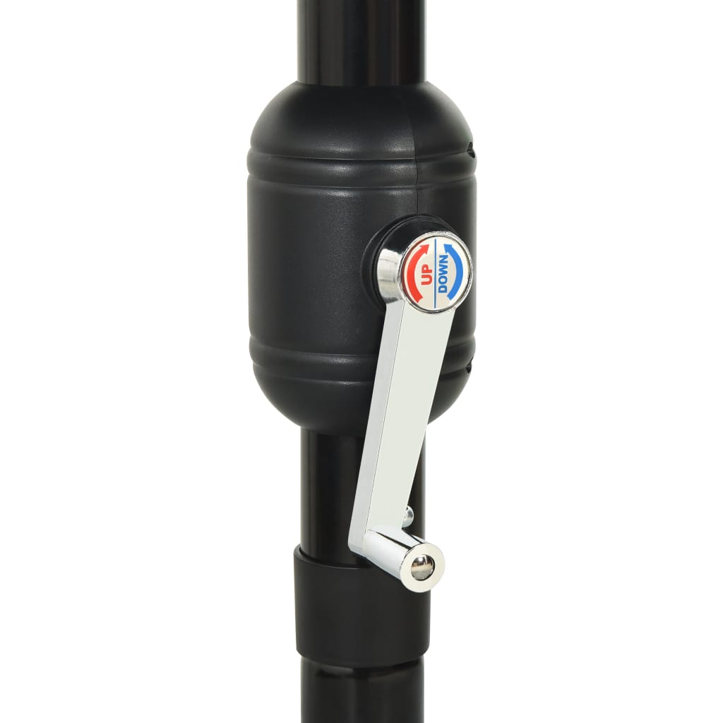 Sonnenschirm mit Aluminium-Mast 3-lagig Anthrazit 3,5 m