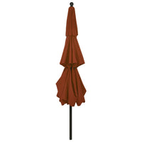 Thumbnail for Sonnenschirm mit Aluminium-Mast 3-lagig Terracotta-Rot 3,5 m