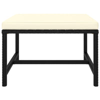 Thumbnail for 4-tlg. Garten-Sofagarnitur mit Auflagen Schwarz Poly Rattan