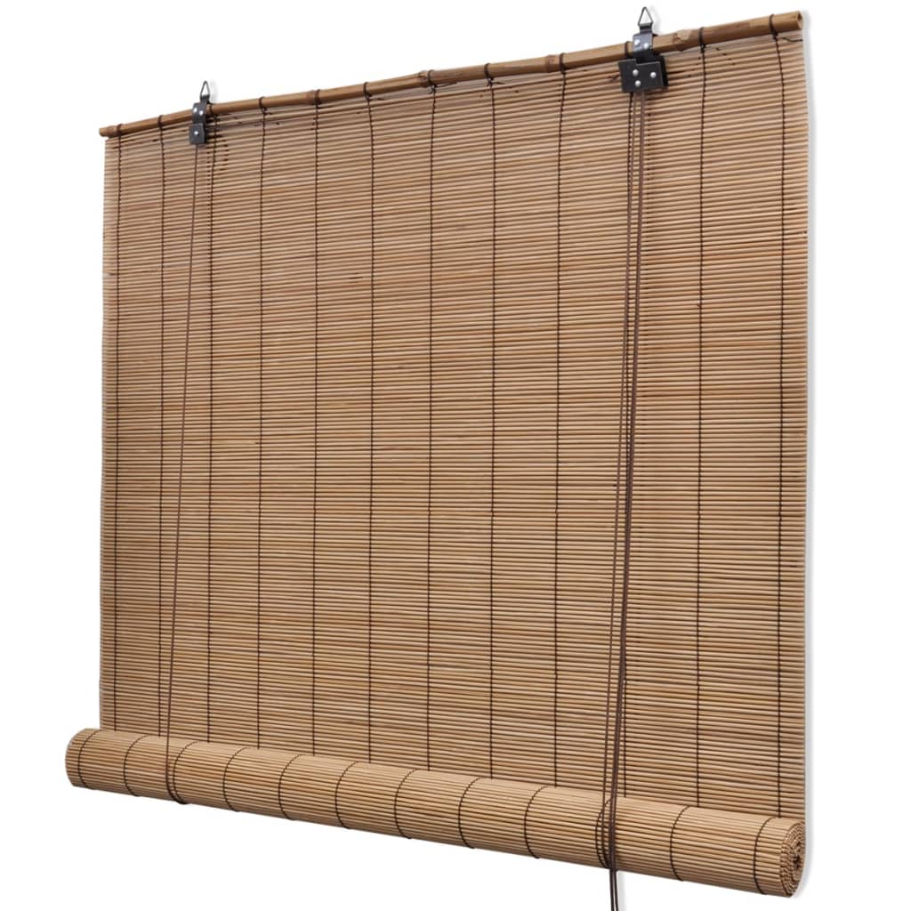 Bambusrollos 2 Stk. Braun 120x220 cm